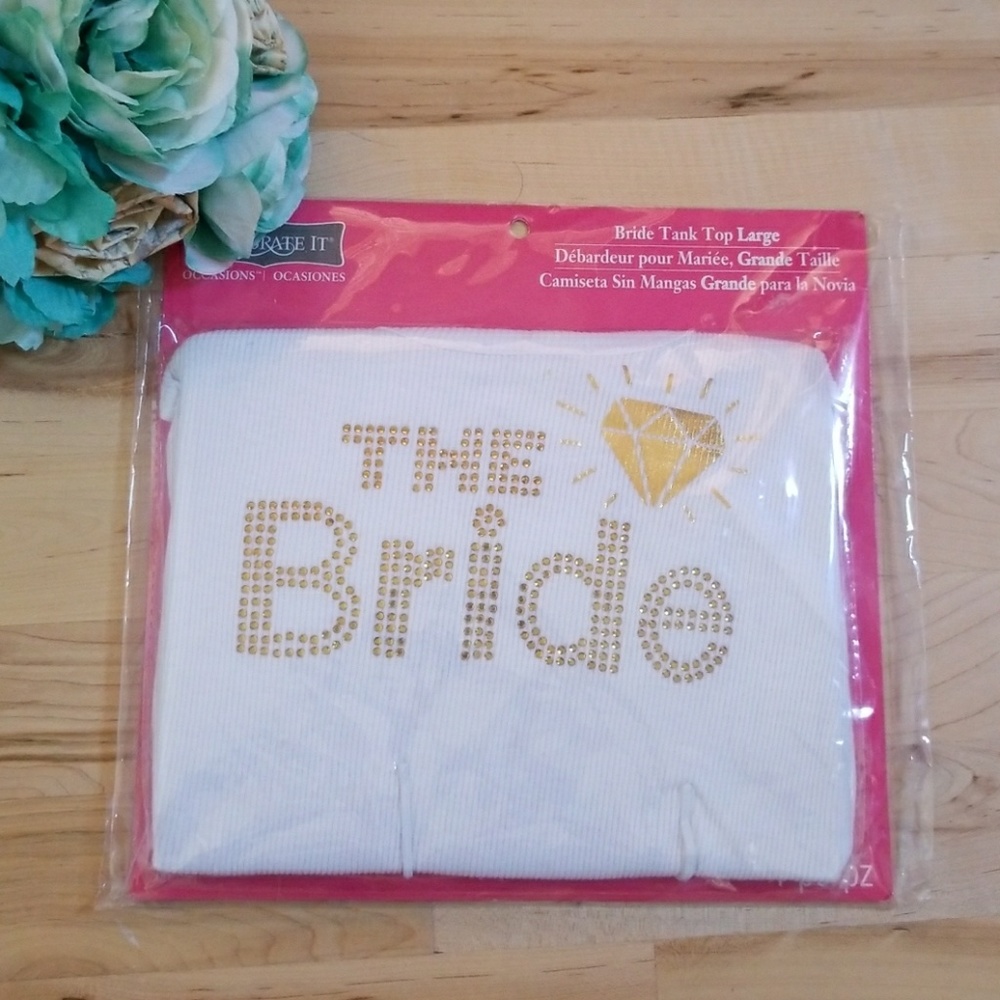 White tank top for The Bride